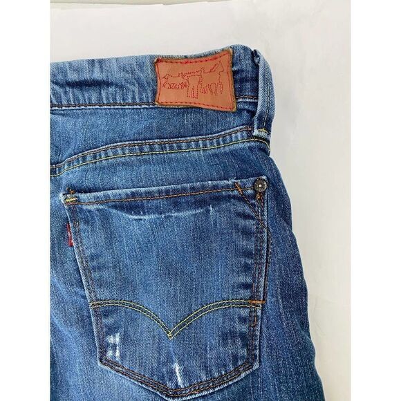 Circa 2005 Levi's Red Slim Straight Jeans Unique Rare Unisex - Size 33 * 30 - Picture 5 of 11